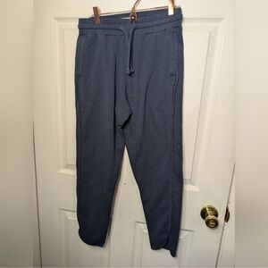Pact Womens Sweatpants Blue Organic Cotton Jogger Pockets Drawstring Size Small